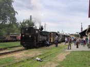 Historický vlak s parní lokomotivou U 37.002 v Kamenici nad Lipou. Autor: Harold.