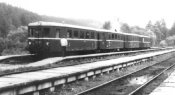 Historická jízda vlaku M 131.1 na nádraží v Ledečku. Asi v roce 1990. Autor: Lamprus.